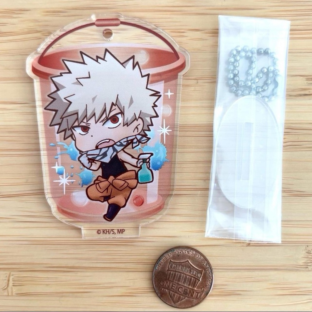 Rare My Hero Academia Acrylic Stand Bakugo Cleaning